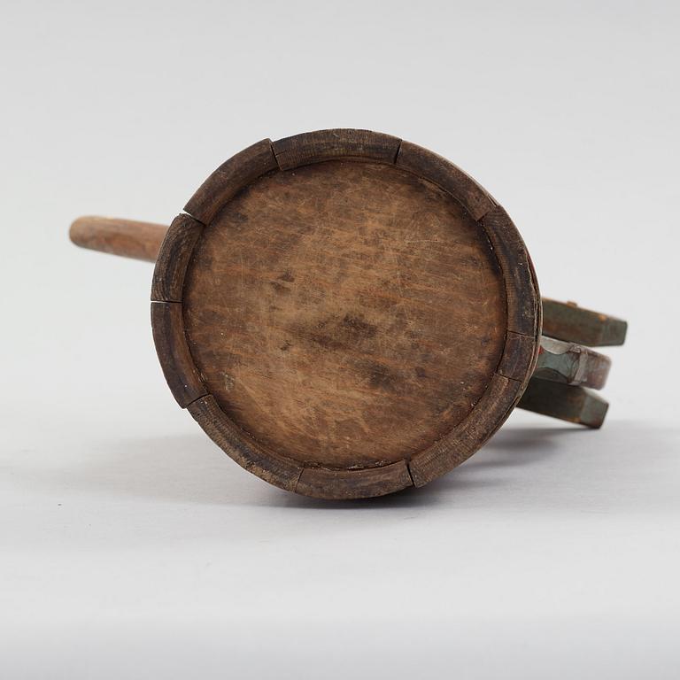 a swedish wooden jar from the early 19th century.