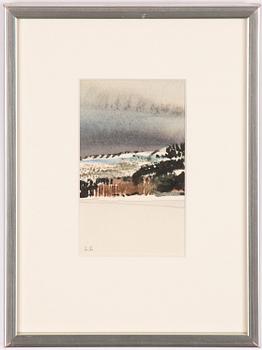 Lars Lerin, "Winter Landscape".