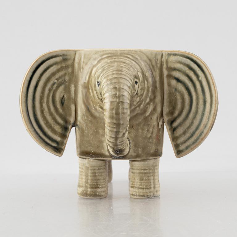 Lisa Larson, figurin, stengods, "Elefant", ur serien "Afrika", Gustavsberg.