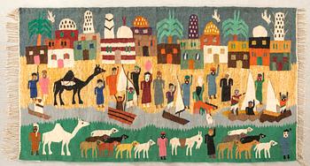 Bonad  Egypten sannolikt Harrania ca 187x110 cm.