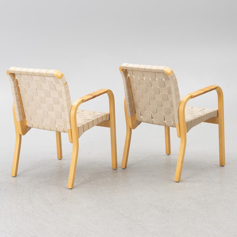 Alvar Aalto, Armchairs, a pair, model 45, Artek, Finland.