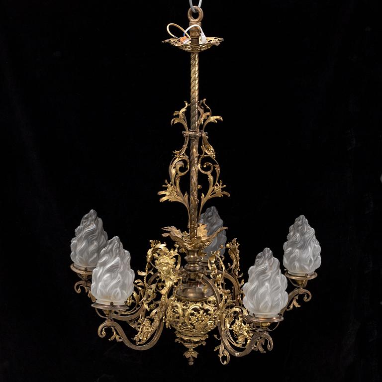 A late 19th Century chandelier.