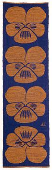 DORA JUNG, an early 1960's table 'Viola' table runner signed DJ.