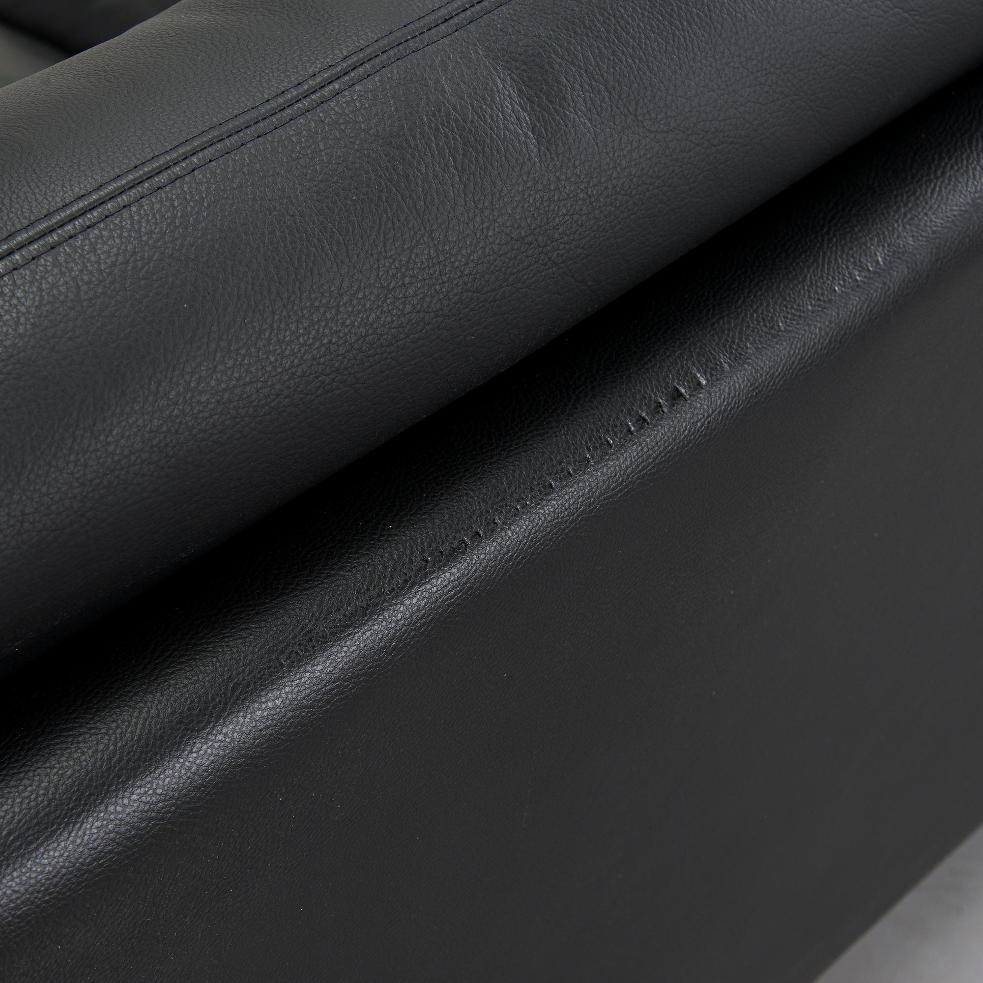 A leather sofa, Hjort Knudsen, Denmark, 21st Century.