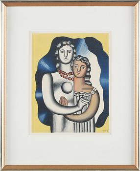 Fernand Léger · FERNAND LEGER, efter, färglitografi, signerad och daterad -29 i tryck.