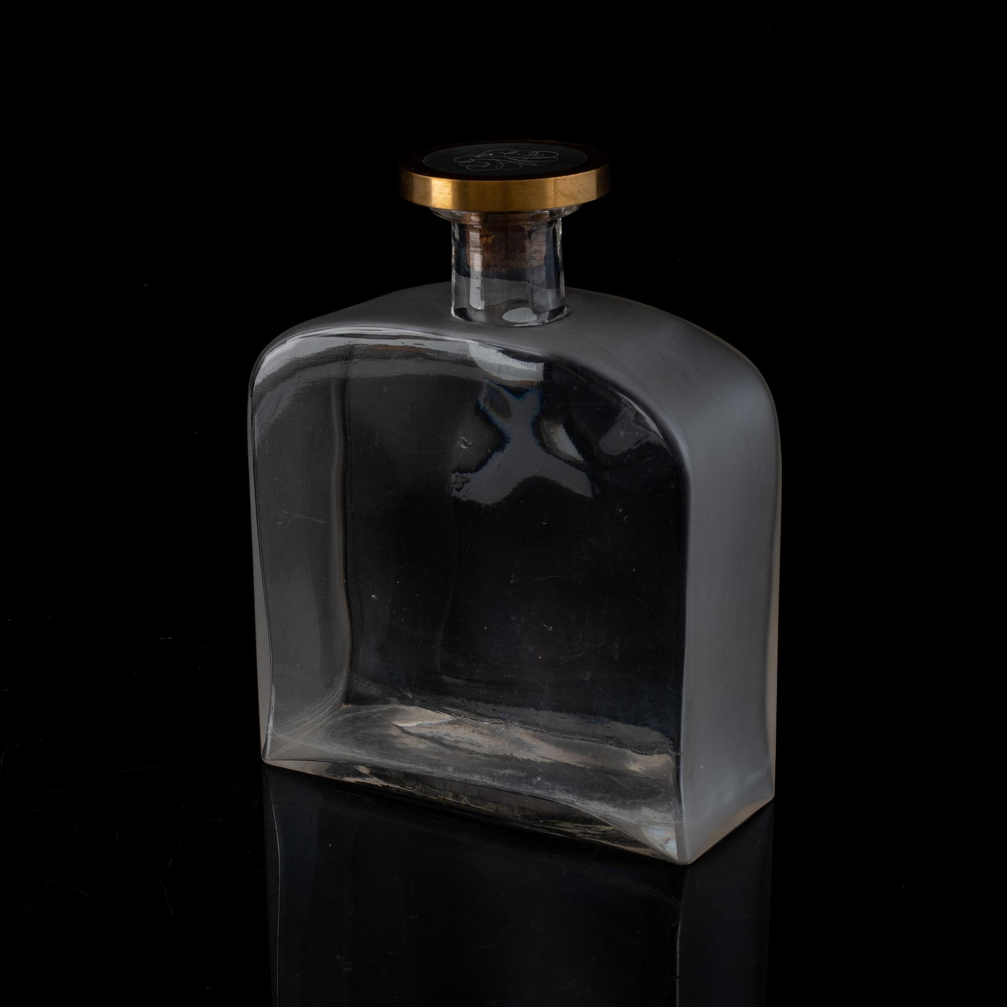 Firma Svenskt Tenn, flaska, glas, Björn Trägårdh, Stockholm 1930-tal.