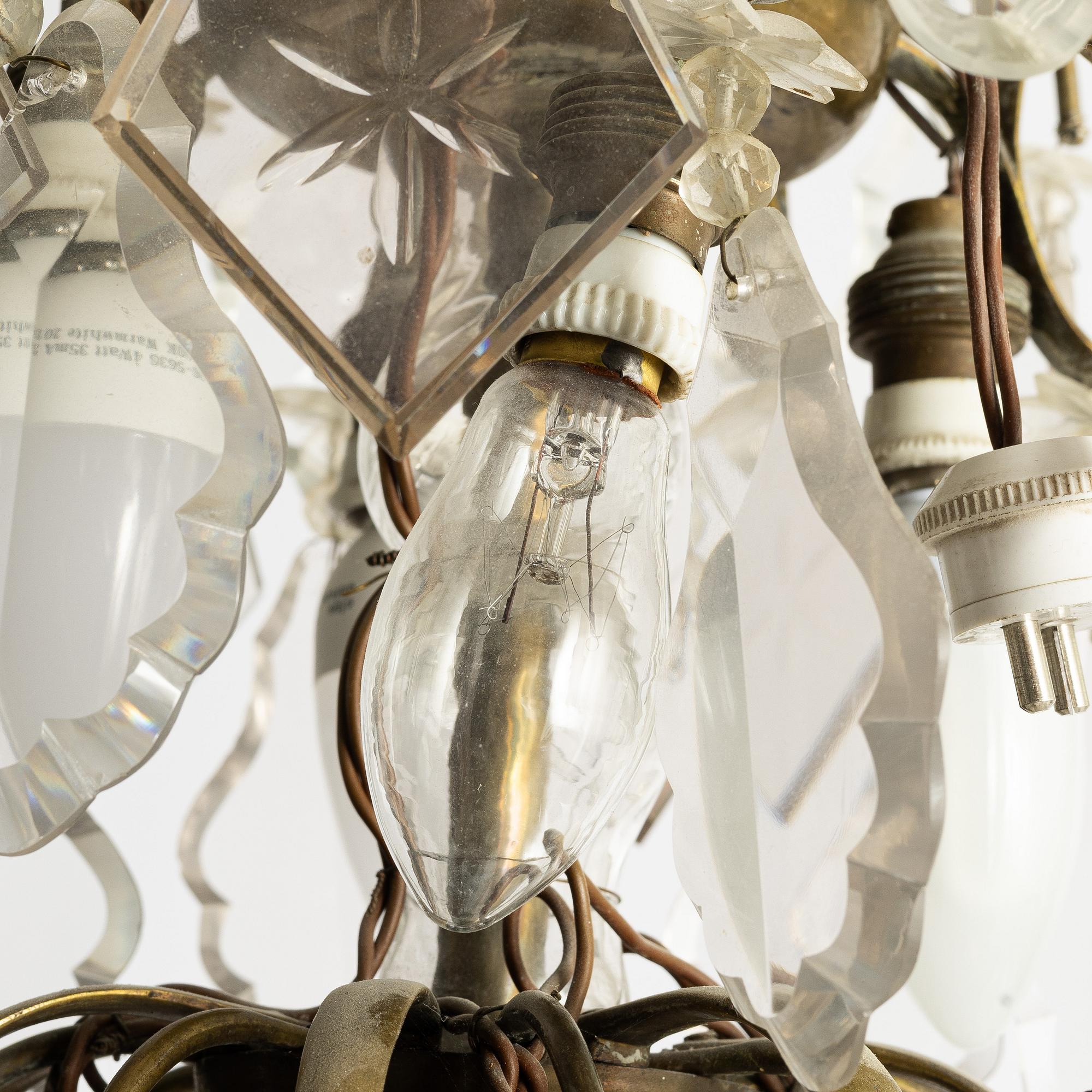 Chandelier, Rococo style, circa 1900.
