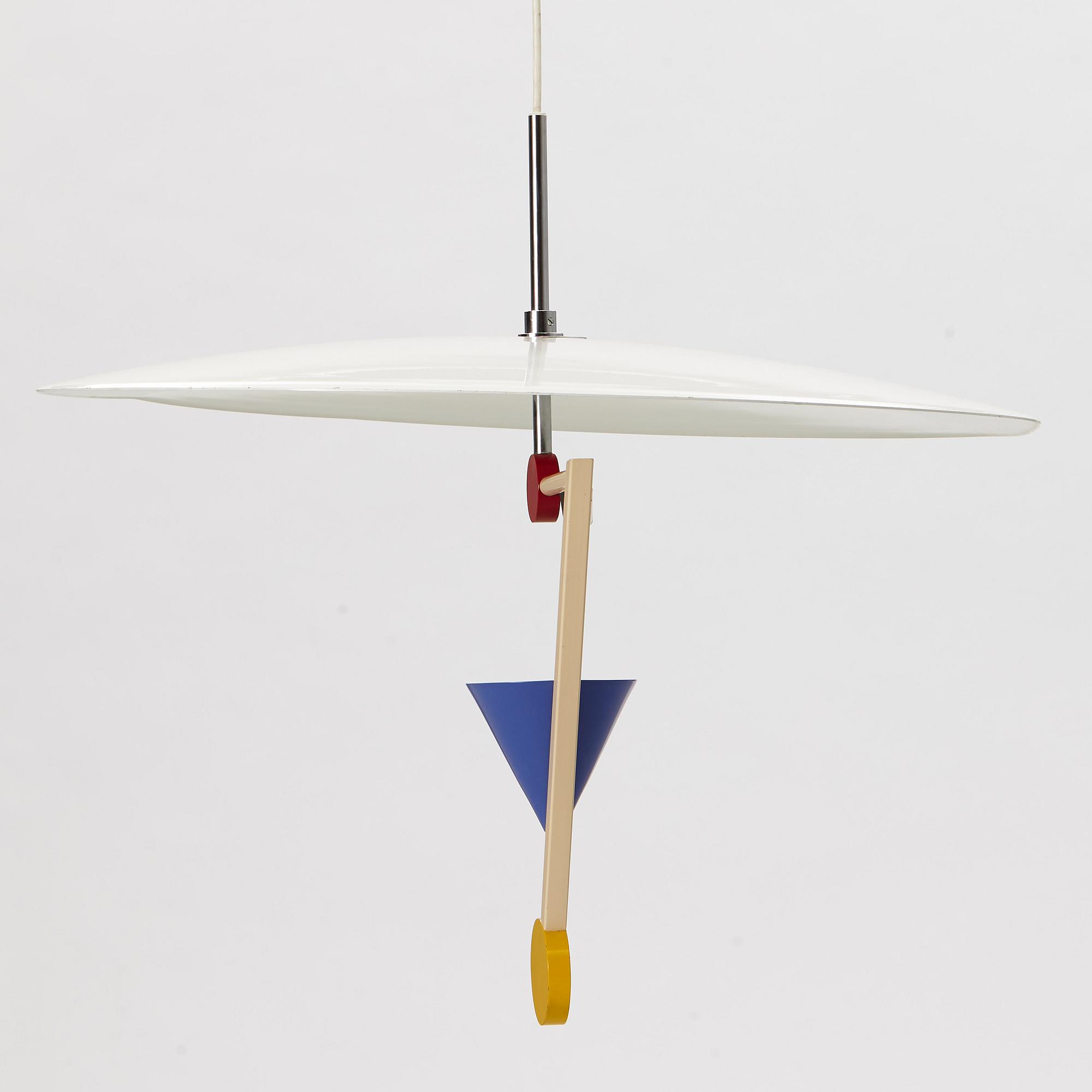 Olle Andersson, a 'Halo There' ceiling light, Boréns, 1980's.