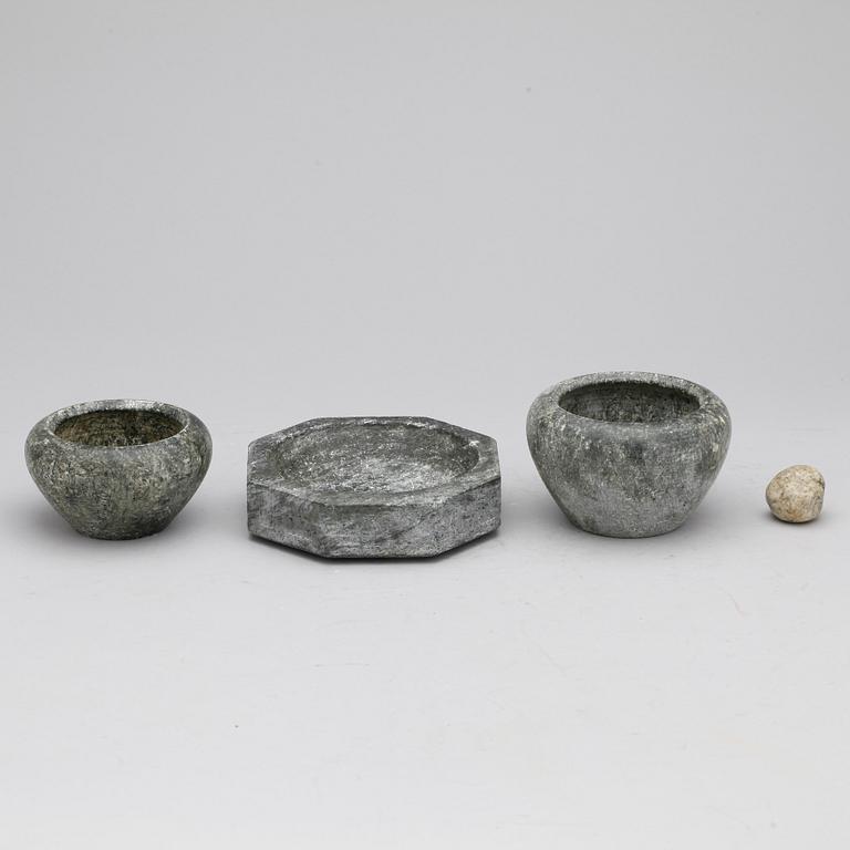 PARTI, kolmårdsmarmor, 4 delar, 1900-tal.