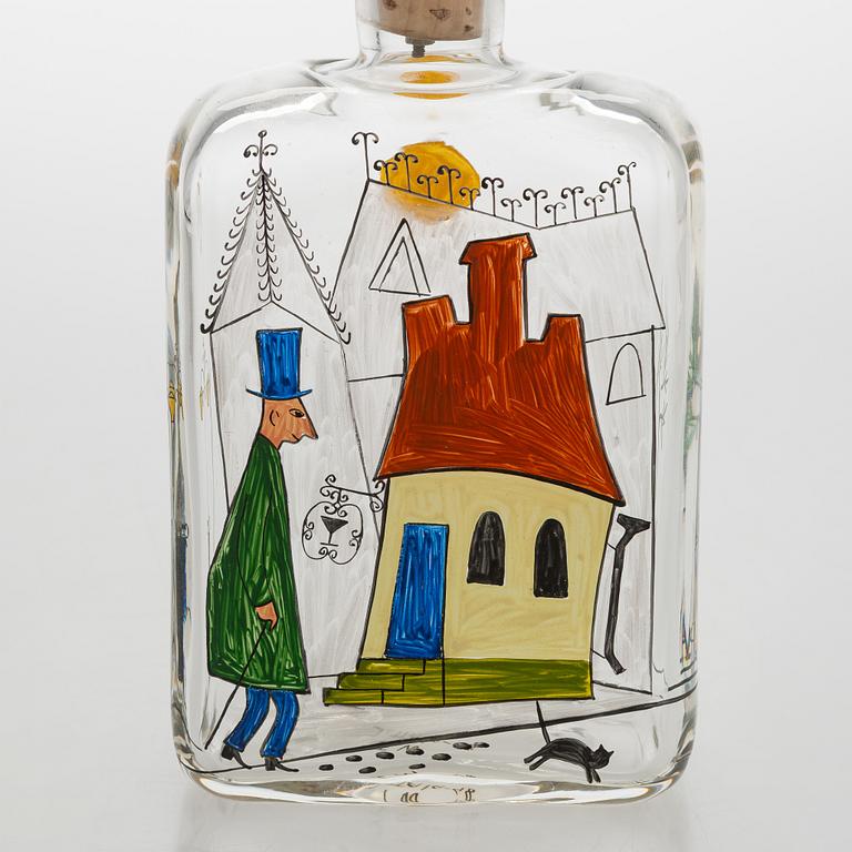 Tapio Wirkkala, A liquor bottle with ten shot glasses, Iittala 1948.