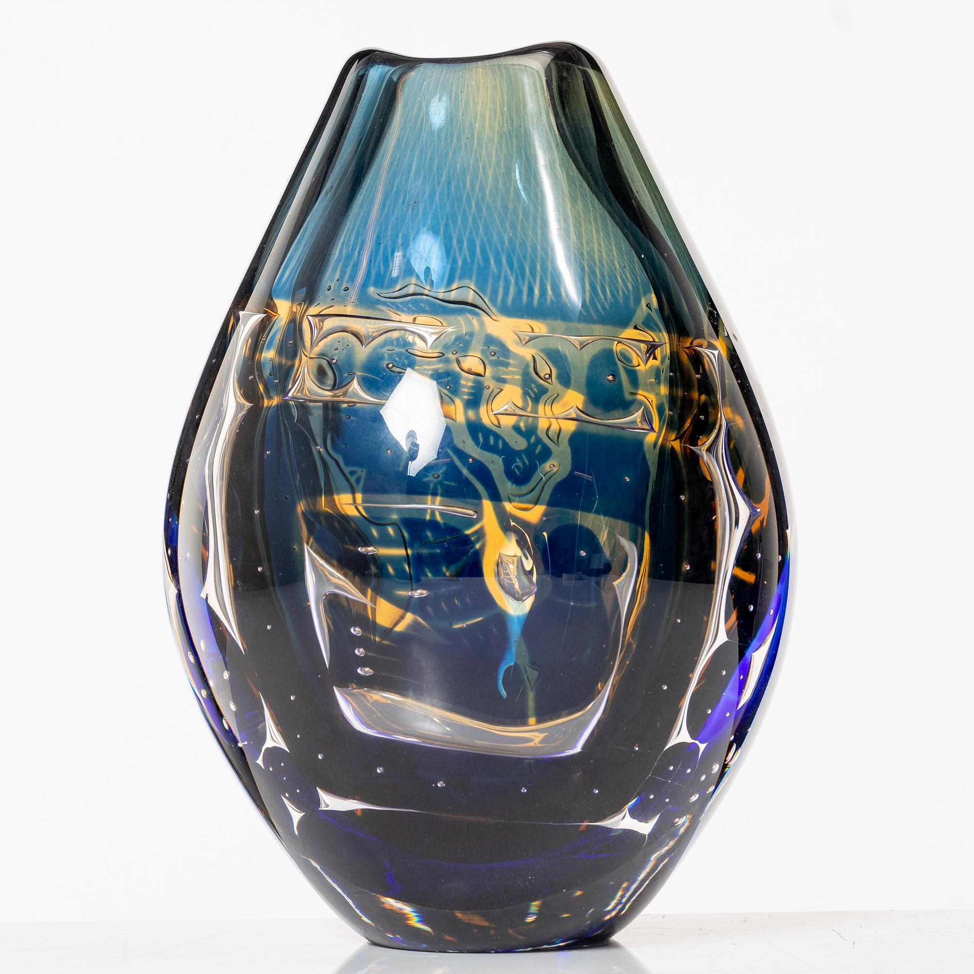 Edvin Öhrström, vas, glas, ariel, Orrefors.