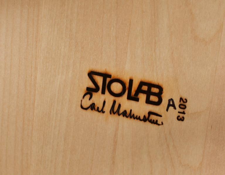 KARMSTOLAR, ett par, "Lilla Åland", Carl Malmsten, Stolab, 2013, formgiven 1939.