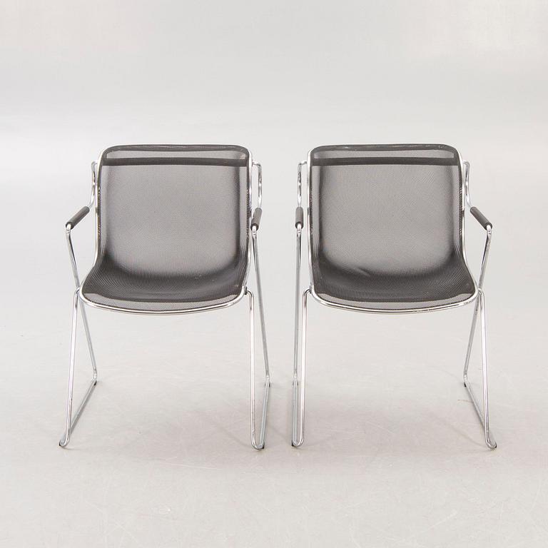 A pair of Charles Pollock Penelope chairs for Castelli Italy 1982.