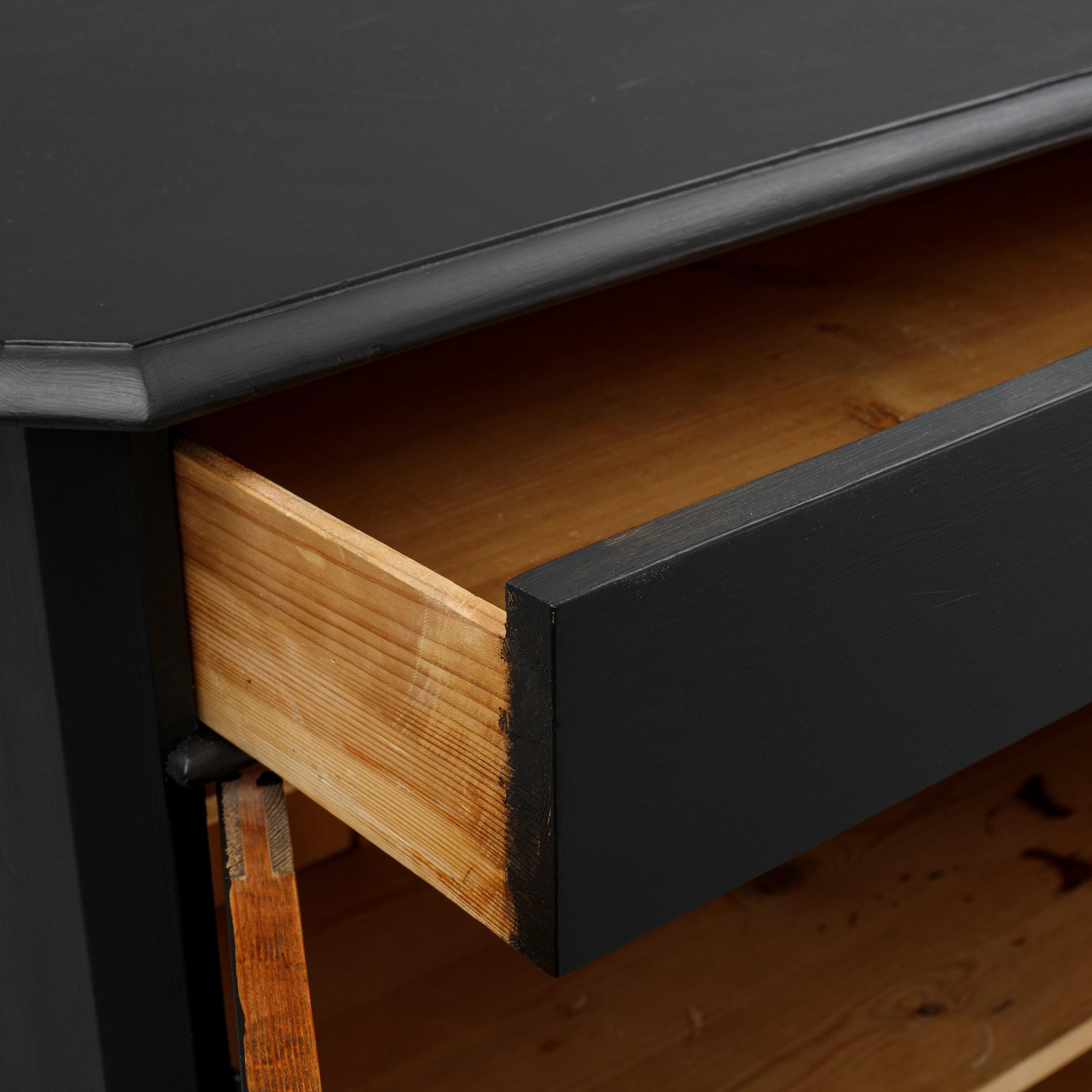 A painted sideboard, circa 1900.