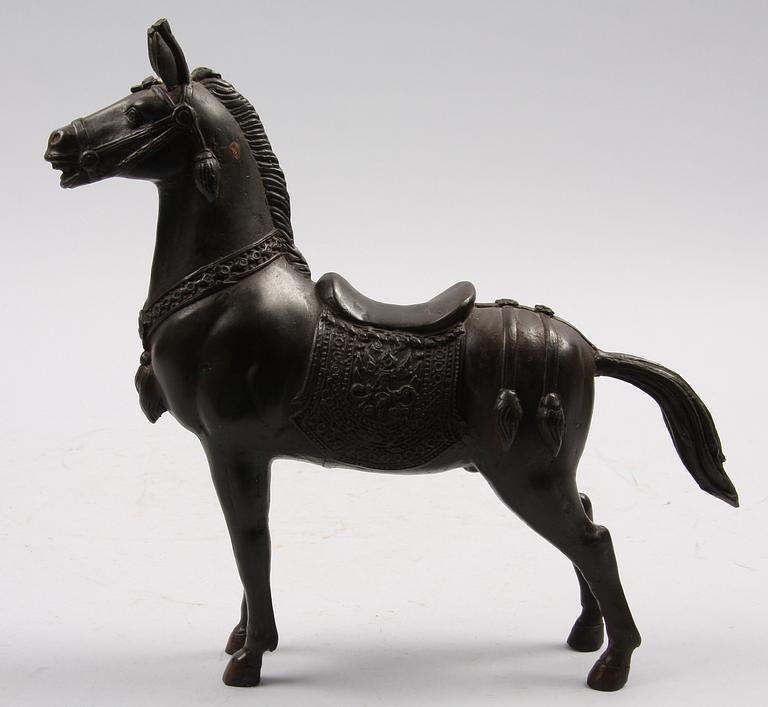 SKULPTUR, metall, orientalisk.