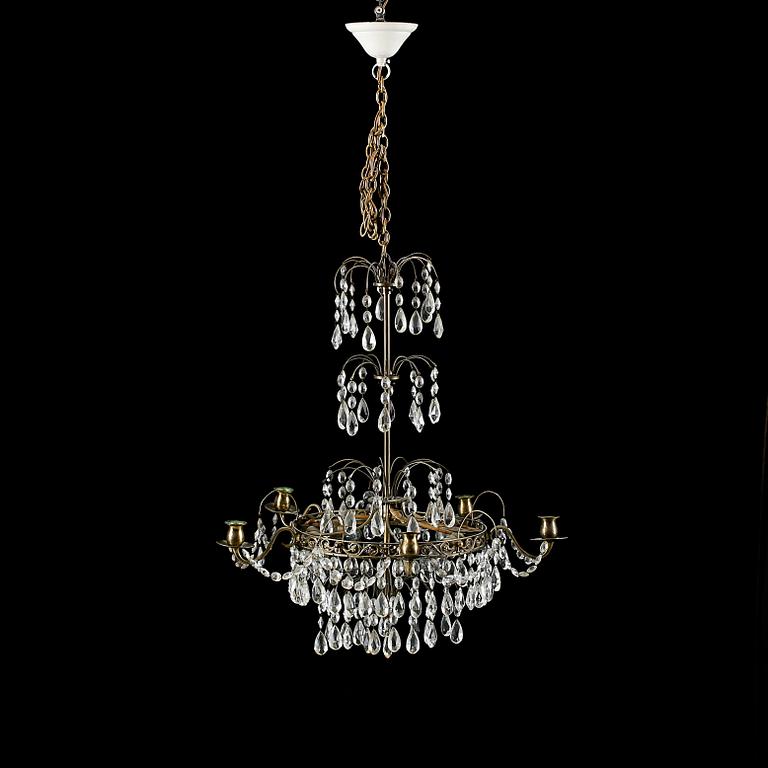 LJUSKRONA, gustaviansk stil, 1900-talets första hälft, höjd 60 cm.