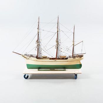An early 20th century model of the ship 'Bohus'.
