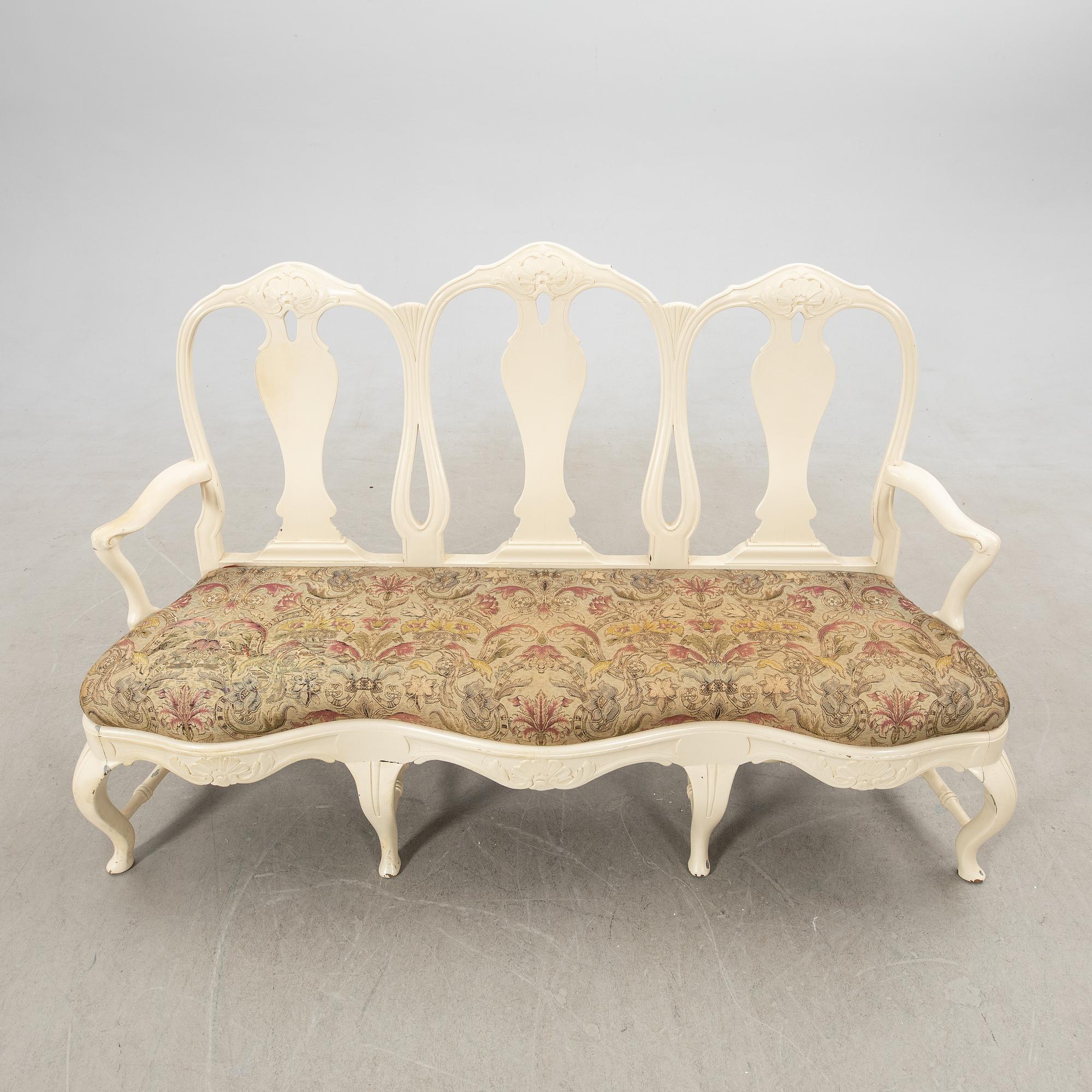 Sofa in the Rococo style, first half of the 20th century,