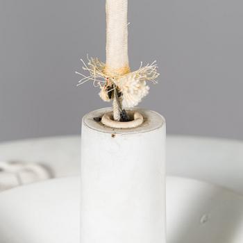 POUL HENNINGSEN, taklampa "PH-Kotte / PH Artichoke", för Louis Poulsen, Danmark tidigt 1960-tal.