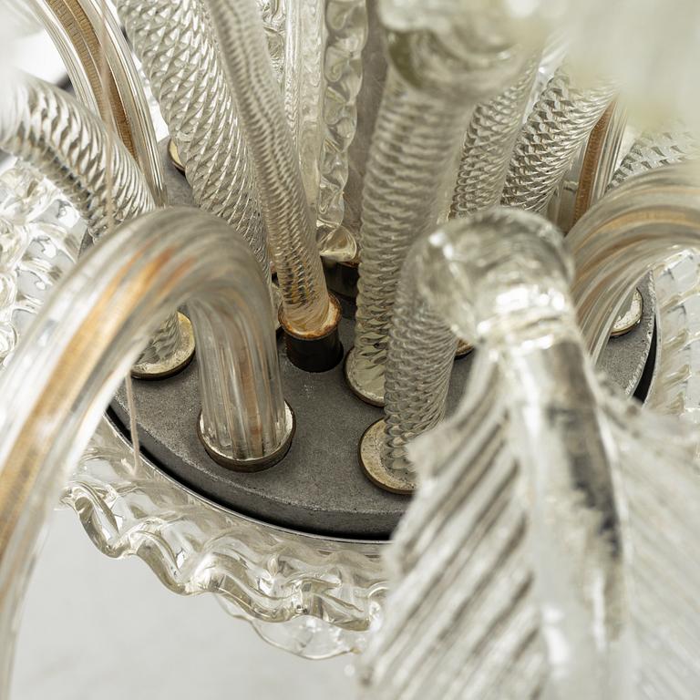 Fritz Kurz, taklampa, Orrefors, 1900-talets mitt.