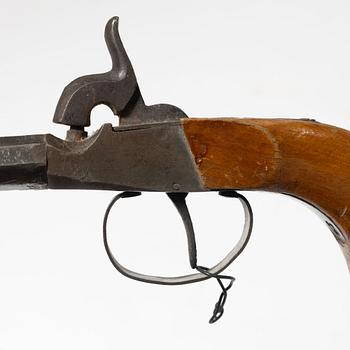 Slaglåspistoler 3 st, 1800-tal.