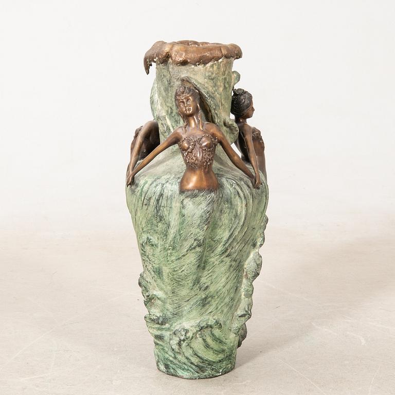 Louis Chalon after the floor vase "Sea sprites or Girls of the waves" Art Nouveau style.