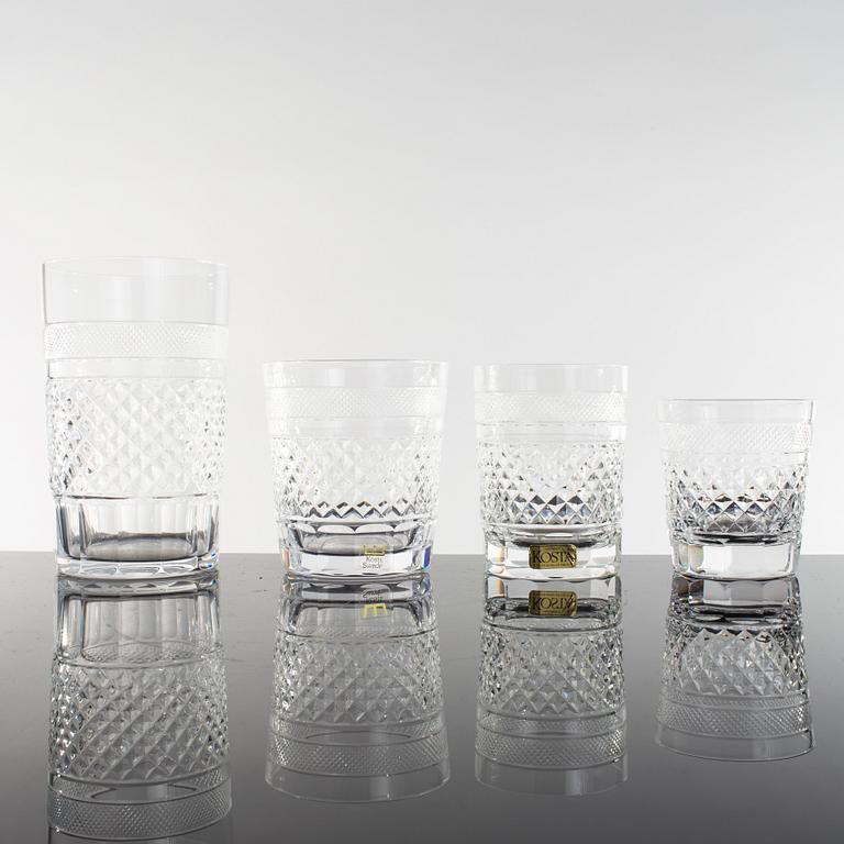 SERVIS, 165 delar, "Kent", Elis Bergh, Kosta Boda, 1900-talets mitt.