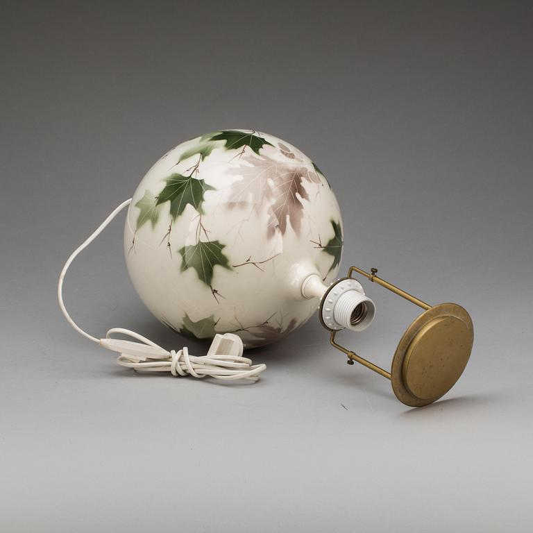 BORDSLAMPA, porslin, 1900-tal.