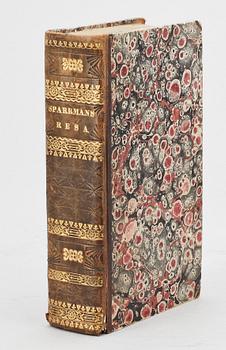 BOK, vol I "Resa till Goda Hopps-udden, Södra Pol-kretsen och omkring Jordklotet..", av Anders Sparrman, Stockholm 1783.