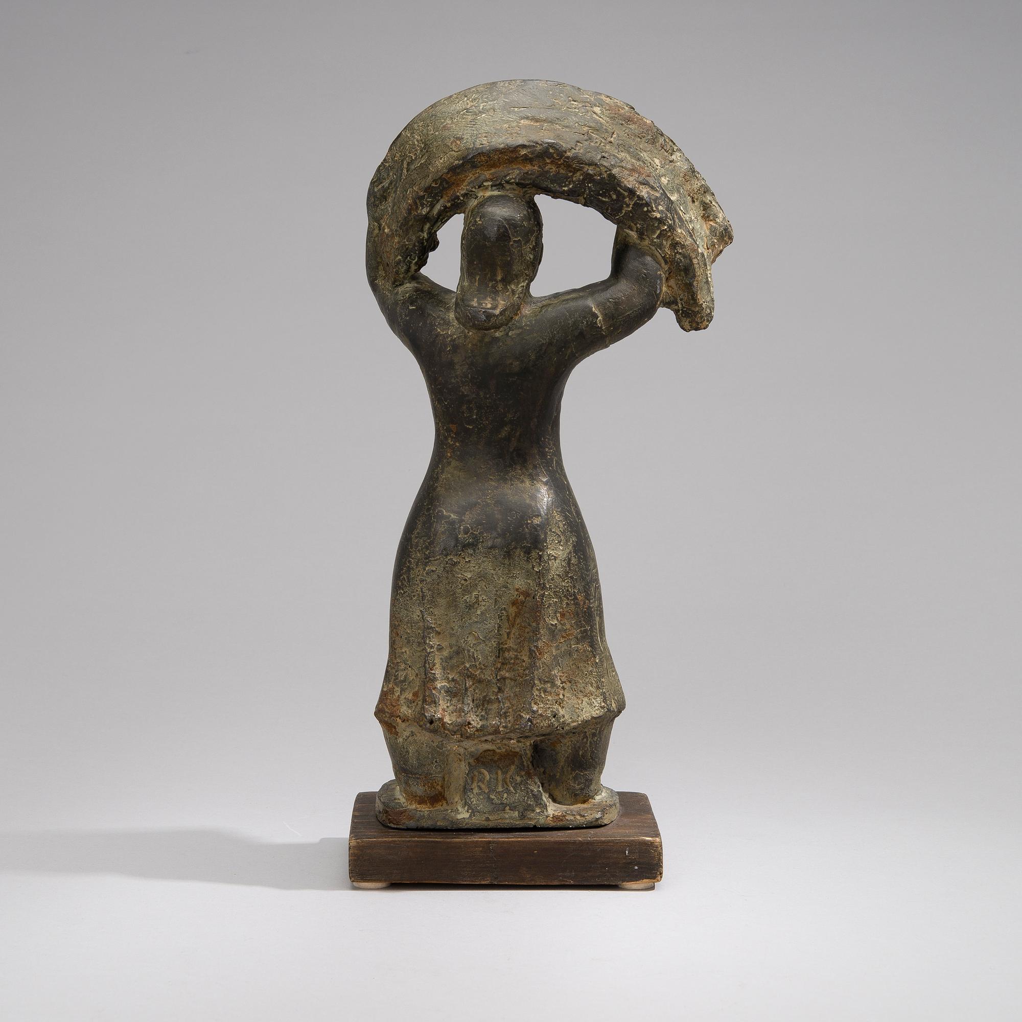 RAKEL KOIVISTO, skulptur, bly, signerad RK.