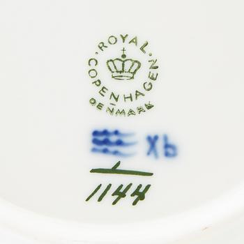 Assietter, 7 st, "Musselmalet, Helblonde", Royal Copenhagen, Danmark porsln.