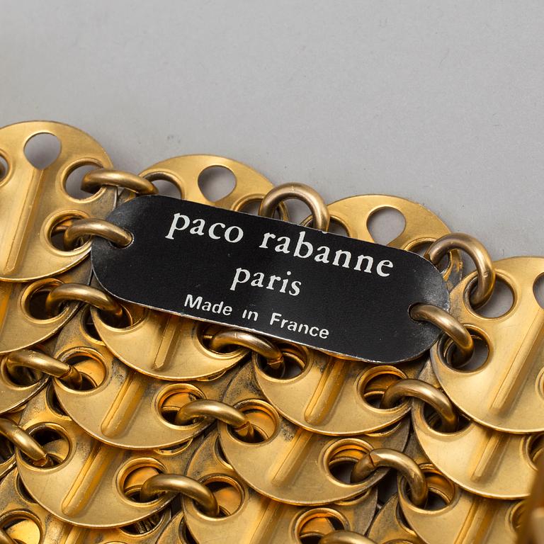 Gilded metal handbag for Paco Rabanne, 1960's.