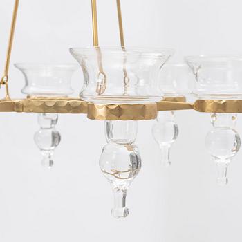 Bertil Vallien, chandelier, Boda smide, late 20th century.