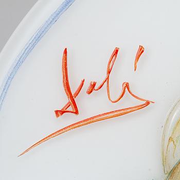 SALVADOR DALÍ, fat, glas, Rosenthal Studio Linie, Tyskland, numrerat 769/3000, 1979.