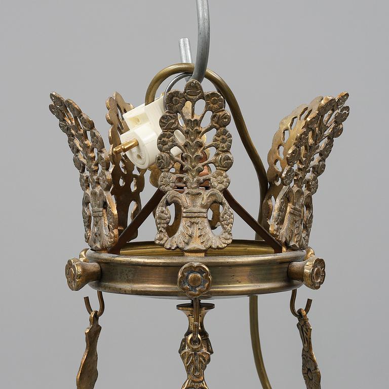 An Empire style ceiling light, second half of the 20th century.