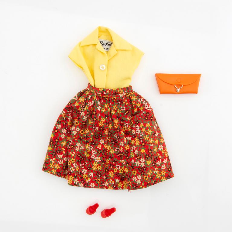 Barbie clothes 5 sets. Vintage including "American Airlines stewardess" Mattel 1960s. "Tennis anyone?" Mattel 1960s.