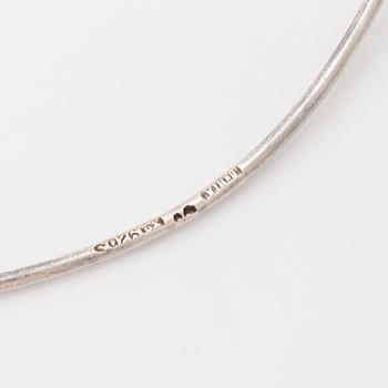 A Bengt Hallberg silver necklace.