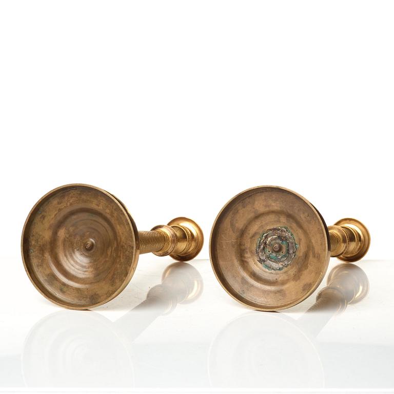 A pair of Empire candlesticks.
