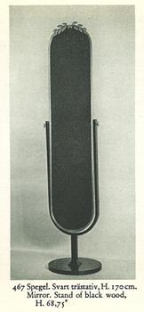 Estrid Ericson, a pewter mirror model "467", Firma Svenskt Tenn, Sweden 1930.