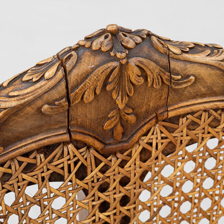 Karmstol, Louis XV-stil, Frankrike, tidigt 1900-tal.