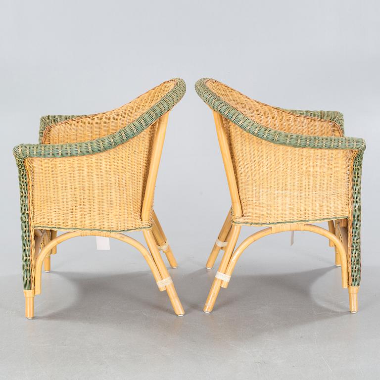 A set of rattan furniture from Bruka, Stockholm, second half of the 20th century.