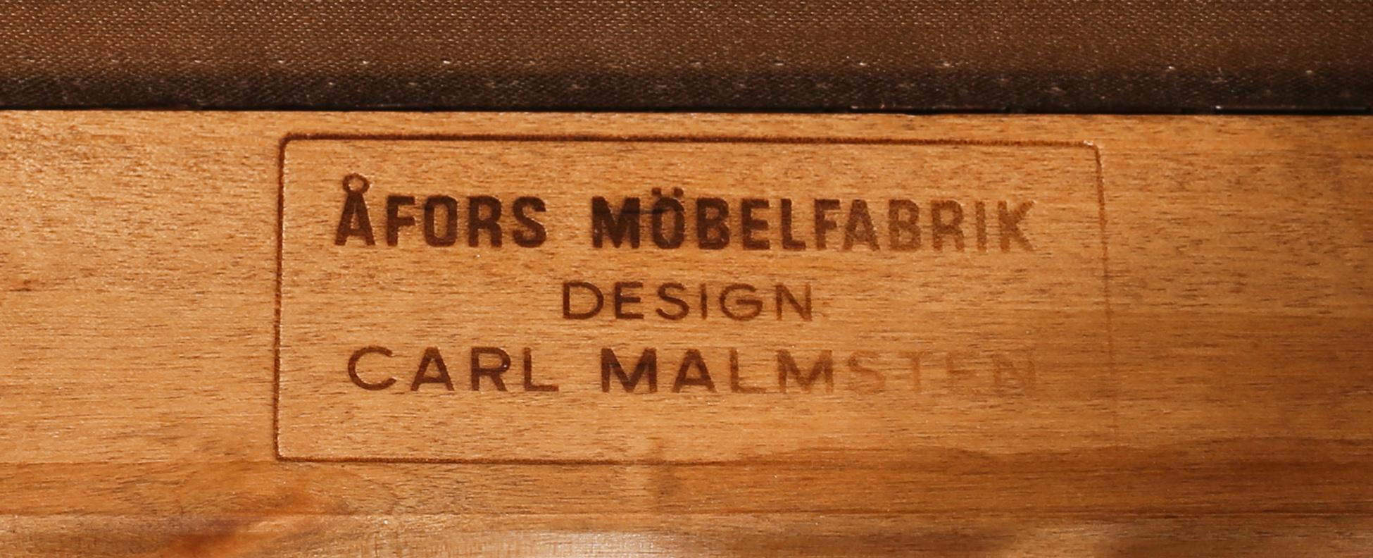 MATSALSGRUPP, 9 delar, "Ambassadör", Carl Malmsten, Åfors Möbelfabrik, 1900-talets andra hälft.