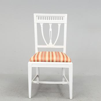A CHAIR, signed by Melker Falkberg (1806-1822/30), Stockholm, late gustavian.