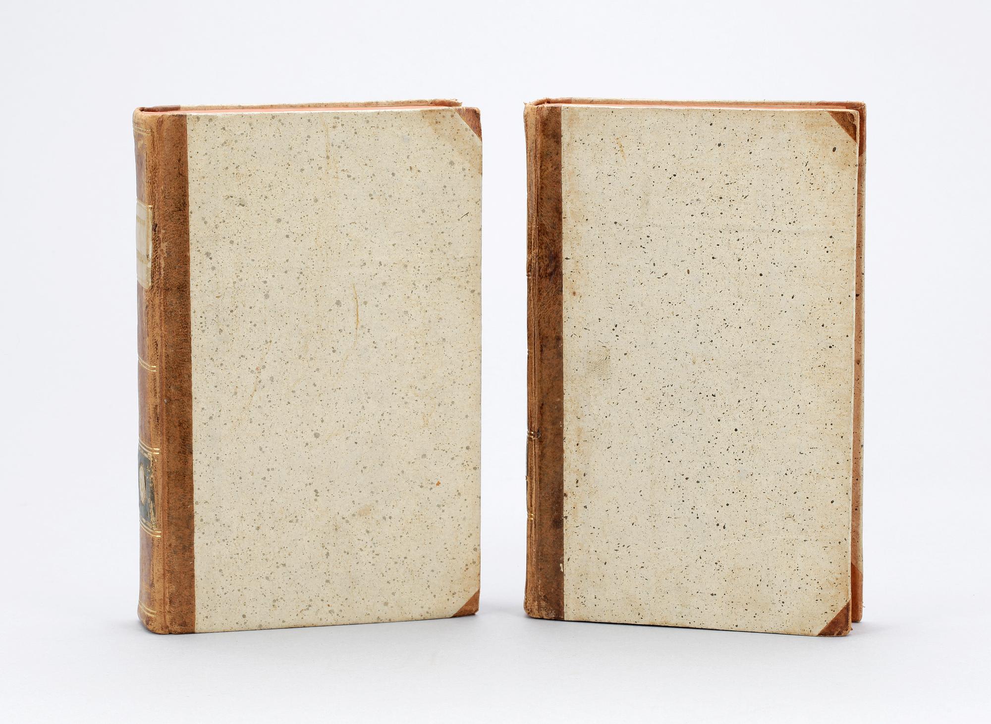 BOK, 2 vol, "Principes des Moeurs chez toutes les nations ou catéchisme universel" av Saint-Lambert, Paris 1798.