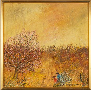 Karin Olsson, Landscape with Playing Children.