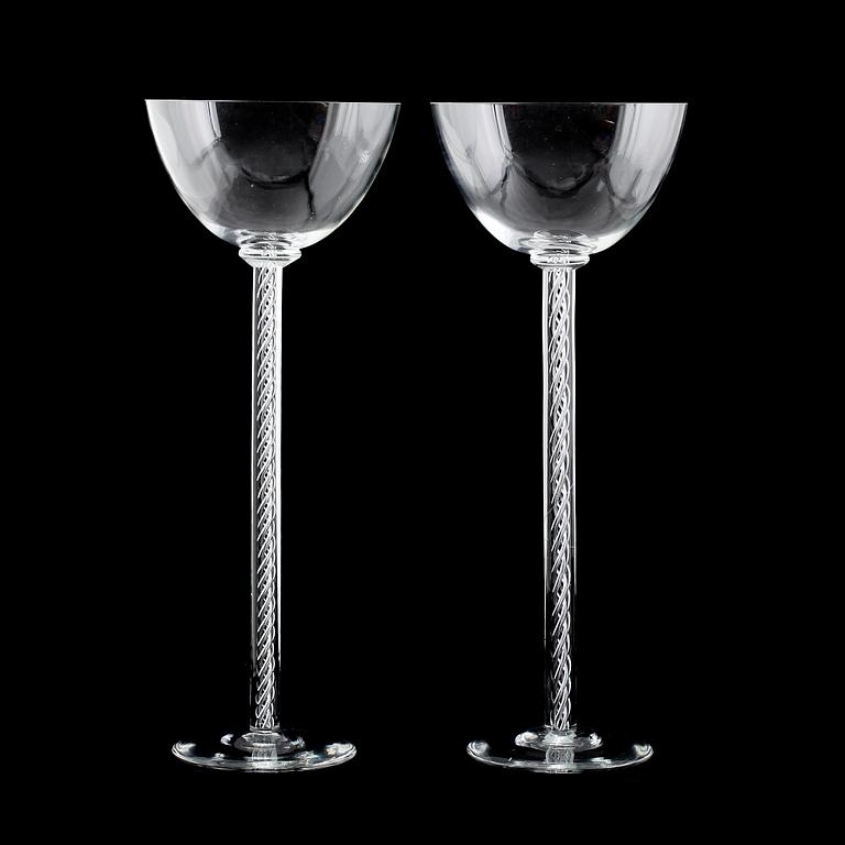 POKALER, 1 par, glas, 1900-talets mitt.