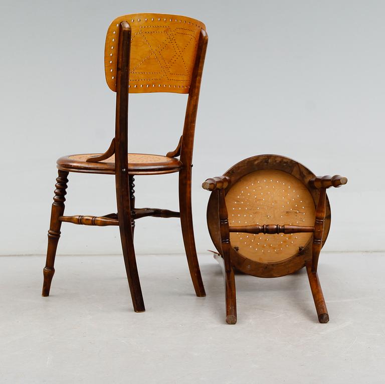 STOLAR, 4 st, Thonetmodell, 1900-talets början.