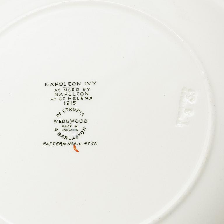 A 40-piece dinner service, 'Napoleon Ivy', Wedgwood, England.