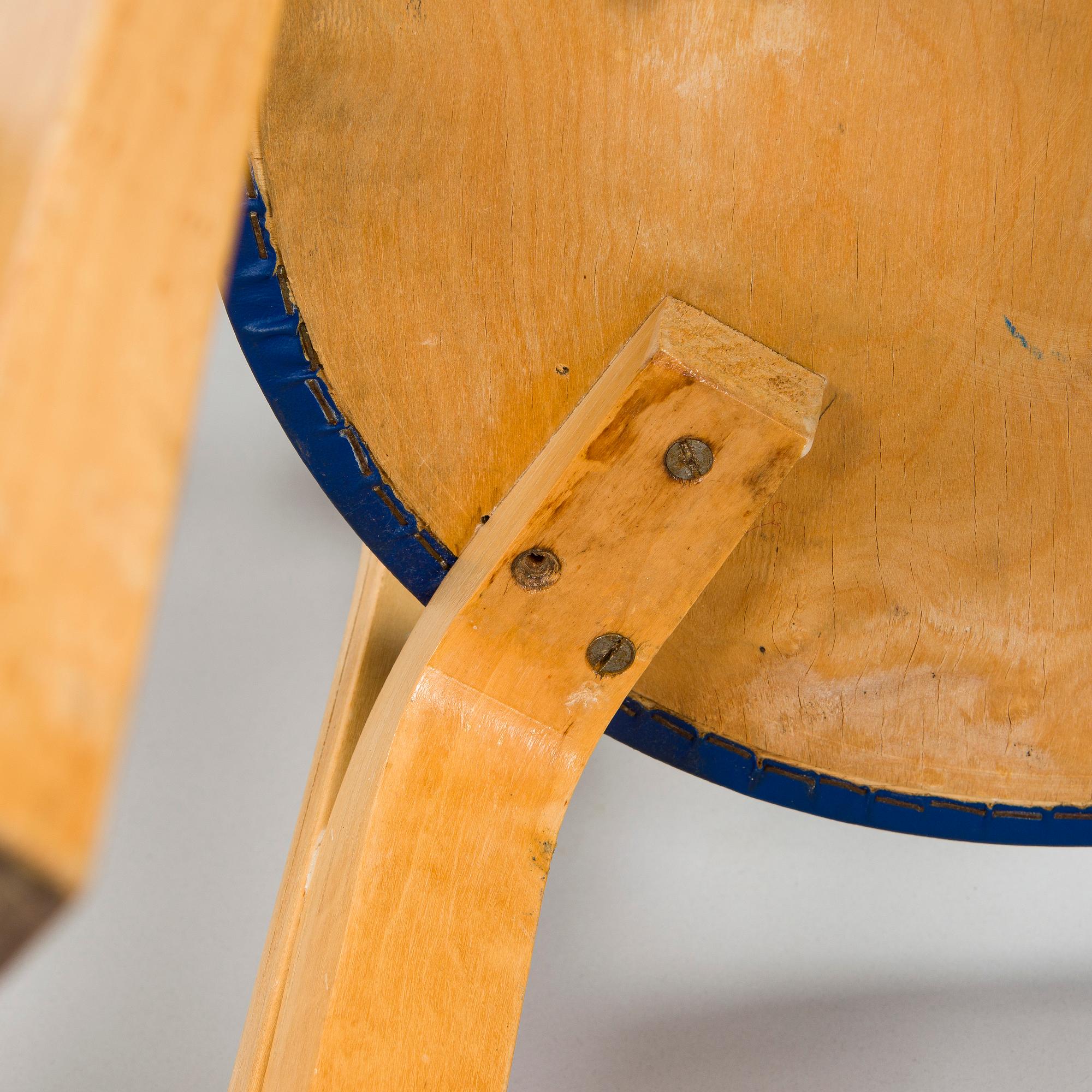 Alvar Aalto, a set of three 1960s '68' chairs for Artek.