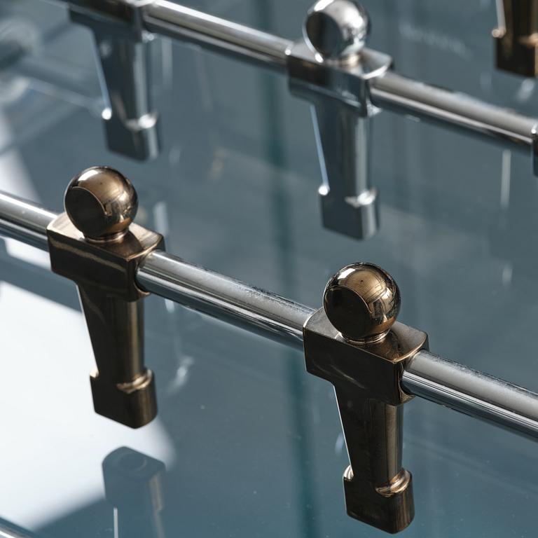 Adriano Design, foosball table, "Cristallino Classic", Teckell, Italy.